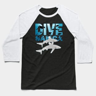 Oceanic Whitetip Shark Dive Samoa Baseball T-Shirt